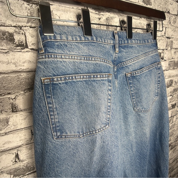 EUC Reformation Cary High Rise Slouchy Wide Leg Light Wash Blue Jeans Sz 31 - Picture 11 of 16